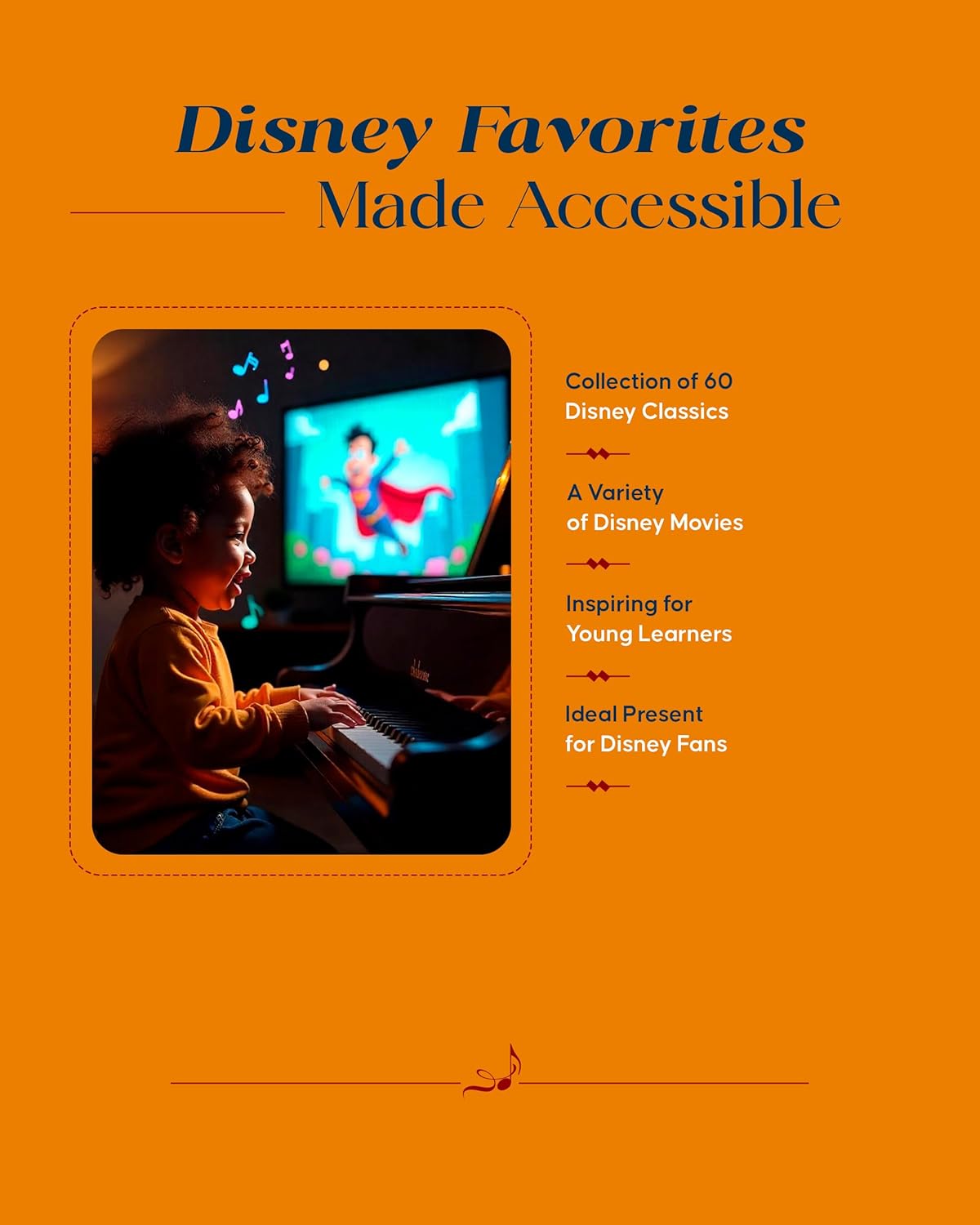 Disney Super Easy Songbook | Easy Piano Sheet Music for Beginners | 60 Classic Disney Songs with Lyrics and Chord Diagrams | Piano Music Book for Kids Students and Teachers | Fun Learning Gift - Image 9