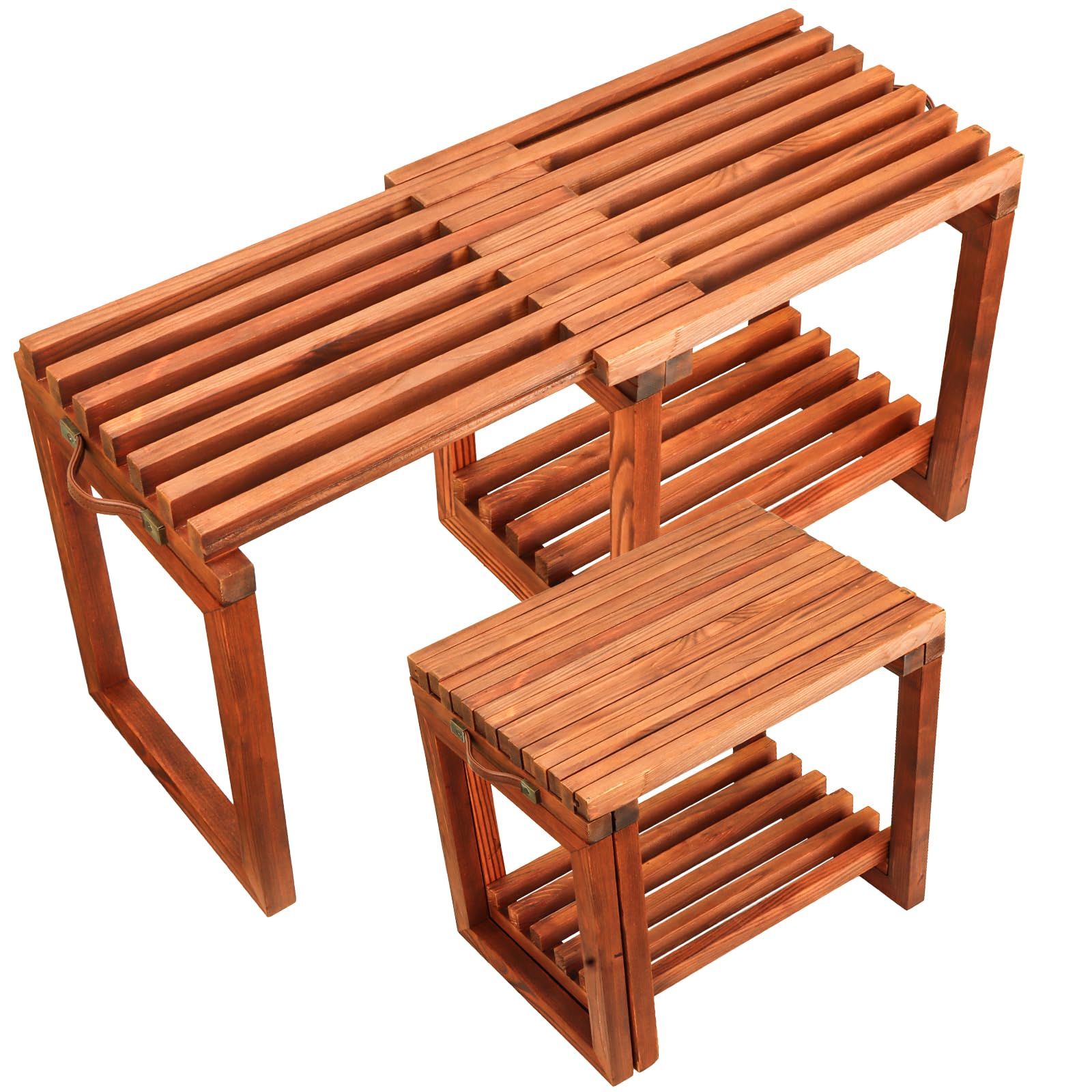 Adjustable Length Shower Bench Stool Chair Waterproof with Storage Shelf for Shaving Legs, Spa, Anti Slip Bath Seats for Adults, Seniors Elderly