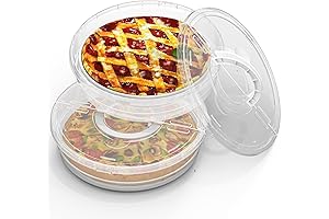 12inch 2 Pack Pie Holder with Lid, Come with Handle, Round Pie...