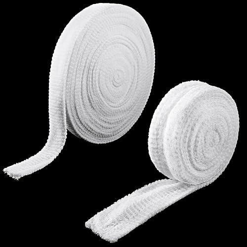 Miniatura 13 de 2 rollos de vendaje tubular de red elástica para heridas, vendaje elástico tubular de gasa elástica para brazo de herida, sin el uso de cinta