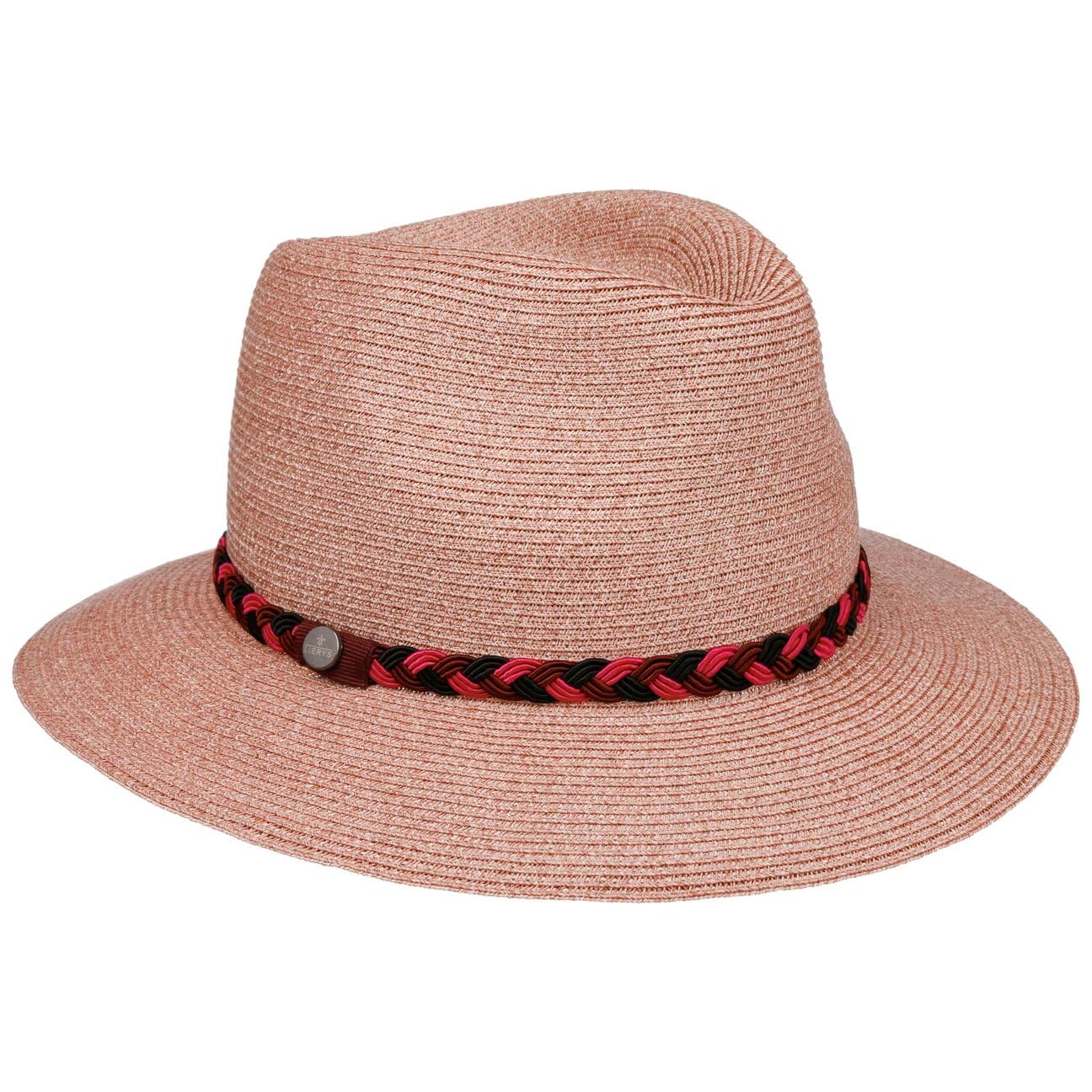 CAPPELLISHOP Mevala Traveller Cappello di Paglia da Sole con Fascia in Tessuto Prodotto in Italia Donna Primavera Estate