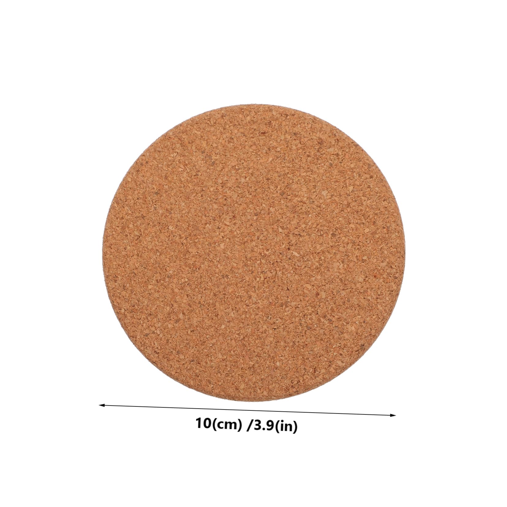 TOPBATHY Rond en Liège 30 Pièces sous-Verres Isolants Dessous De Verre en Liège Dessous De Verre Rond sous- en sous-Verres Résistants à La Chaleur Sets De Table en Bambou