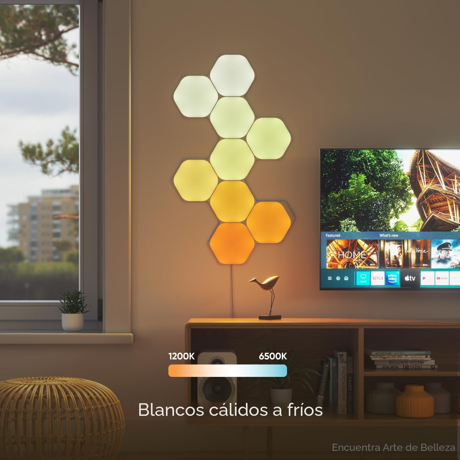 Amazon.com: Nanoleaf Shapes Hexagons Smarter KIT 7 Paneles