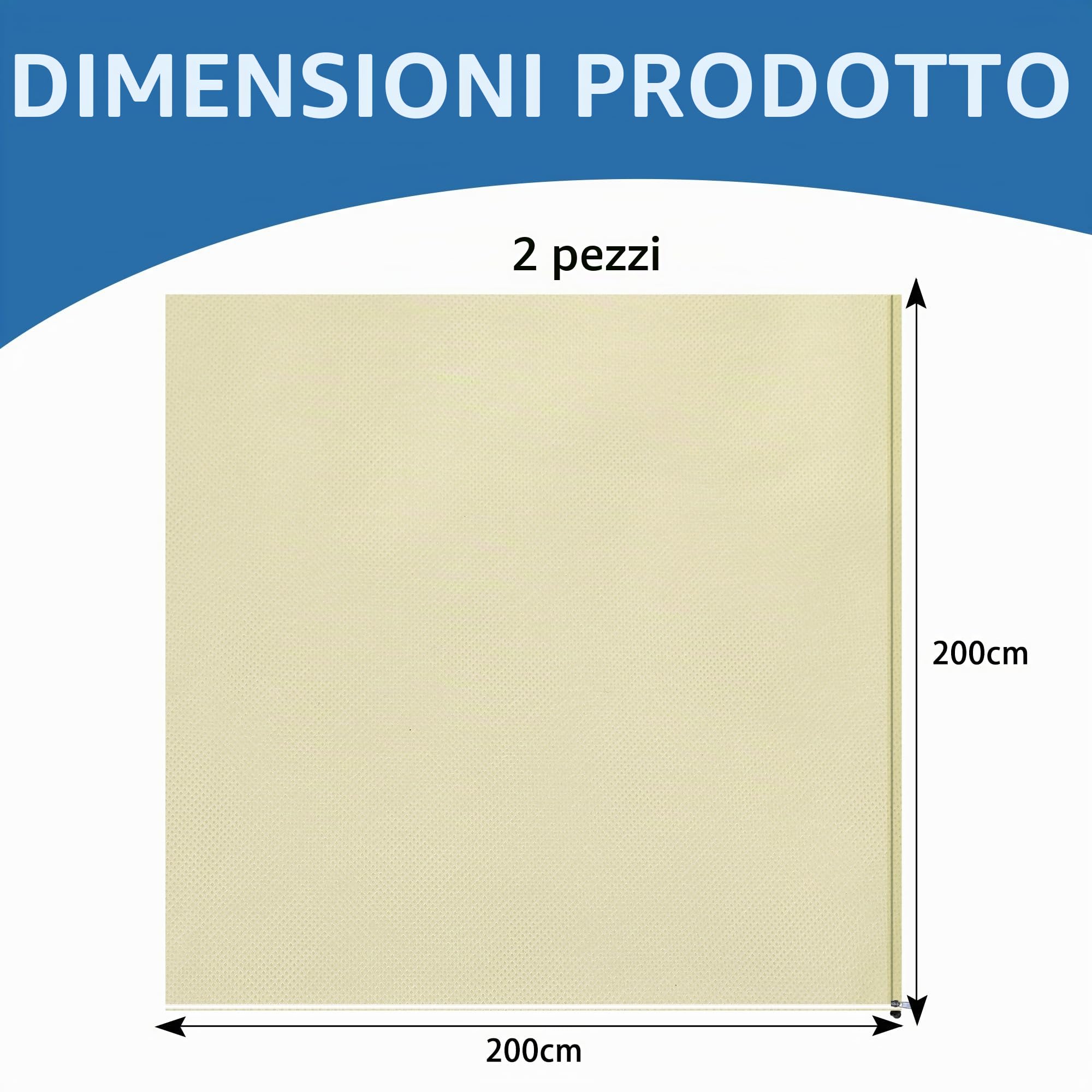 2 Pezzi 200x200cm Copertura Limone Inverno - Protezione Invernale per Piante Grandi - Cappuccio Protezione Piante Inverno - Telo Copripiante Invernale Antigelo con Coulisse e Cerniera