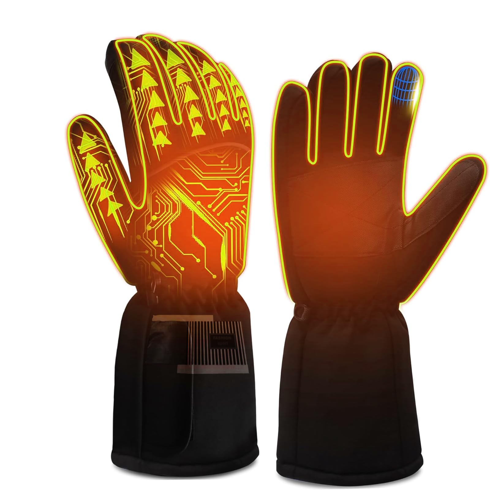 LATITOP Winter Warm Golves for Men & Women, Black, L