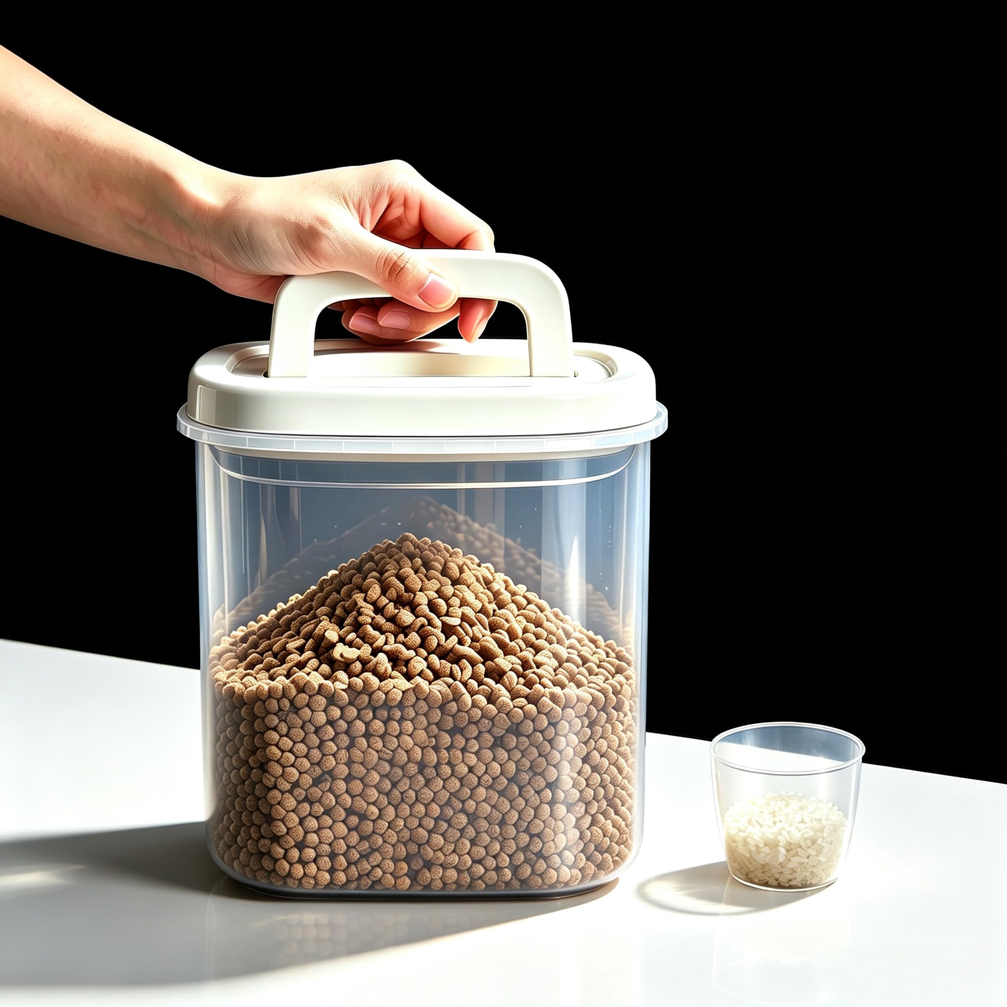 10 Lbs Rice Container Storage with Measuring Cup