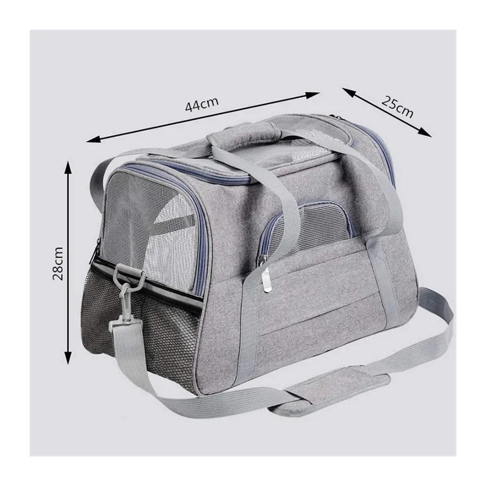 Bolsa de Transporte Plegable for Perros pequeños, Bolsas for Llevar, Viaje for Mascotas, Bolso Cruzado expansión Transpirable(D)
