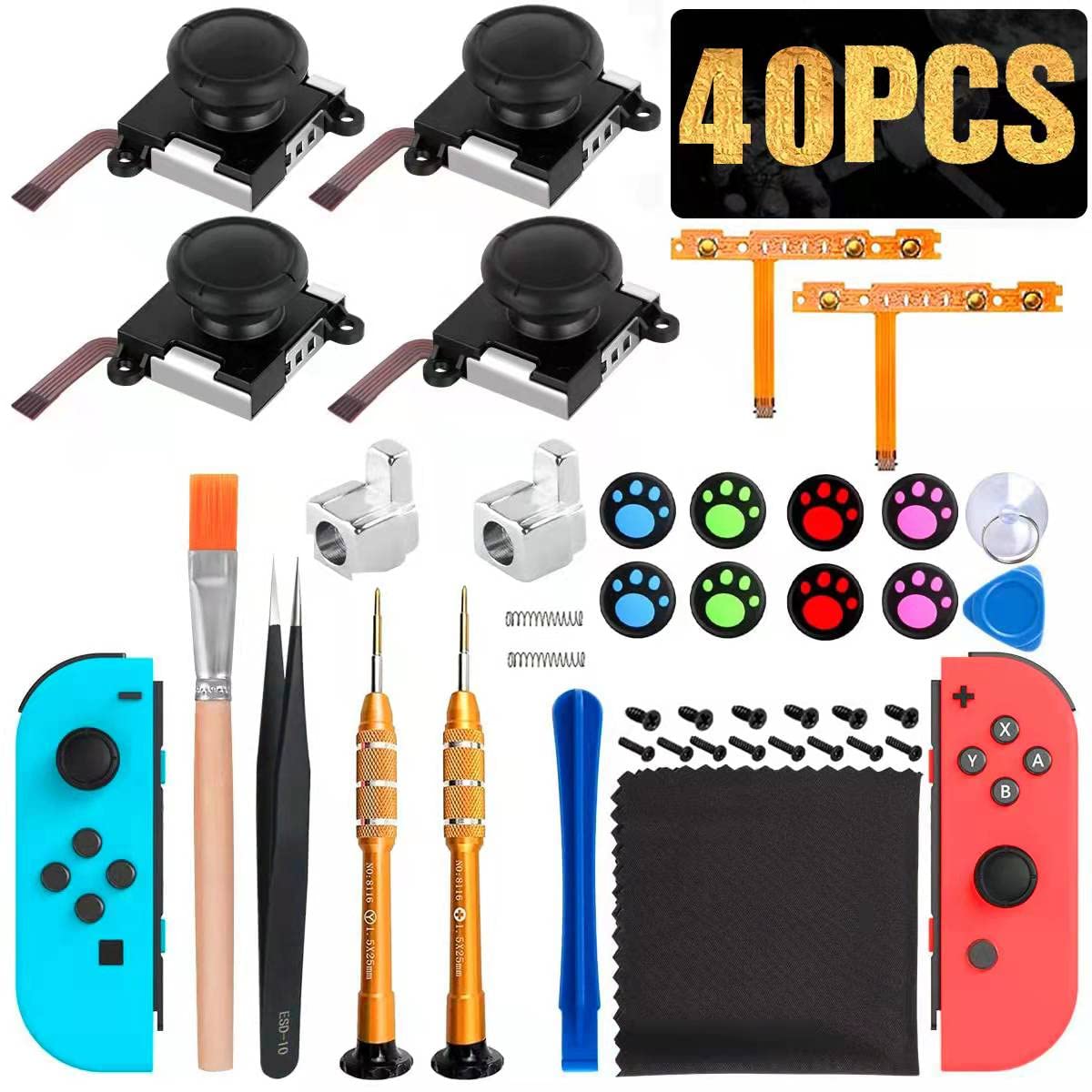 Amazon | ジョイコン 修理キット 40点セット【初心者対応版】Joy-con