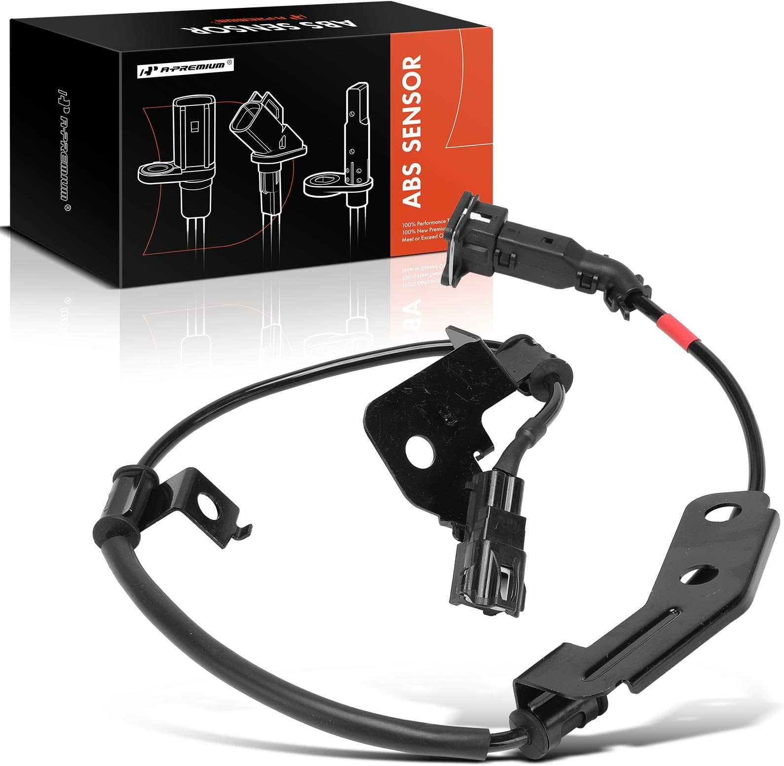 A-Premium Rear Right ABS Wheel Speed Sensor Wire Harness Compatible with Kia & Hyundai Models - Sorento 2014-2015, Santa Fe 2013-2016, Santa Fe Sport 2013-2016, FWD - Without Sensor