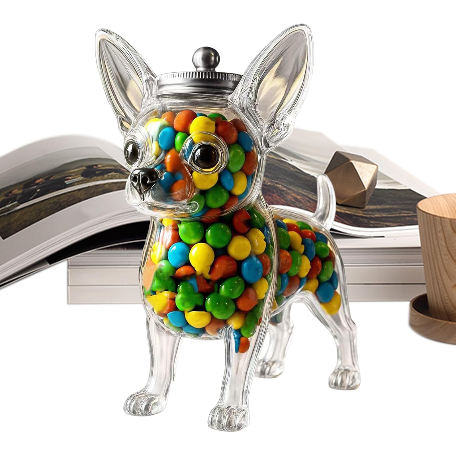 Jar de friandise pour chiens hermétique contre l'humidité pour croquettes fraîches