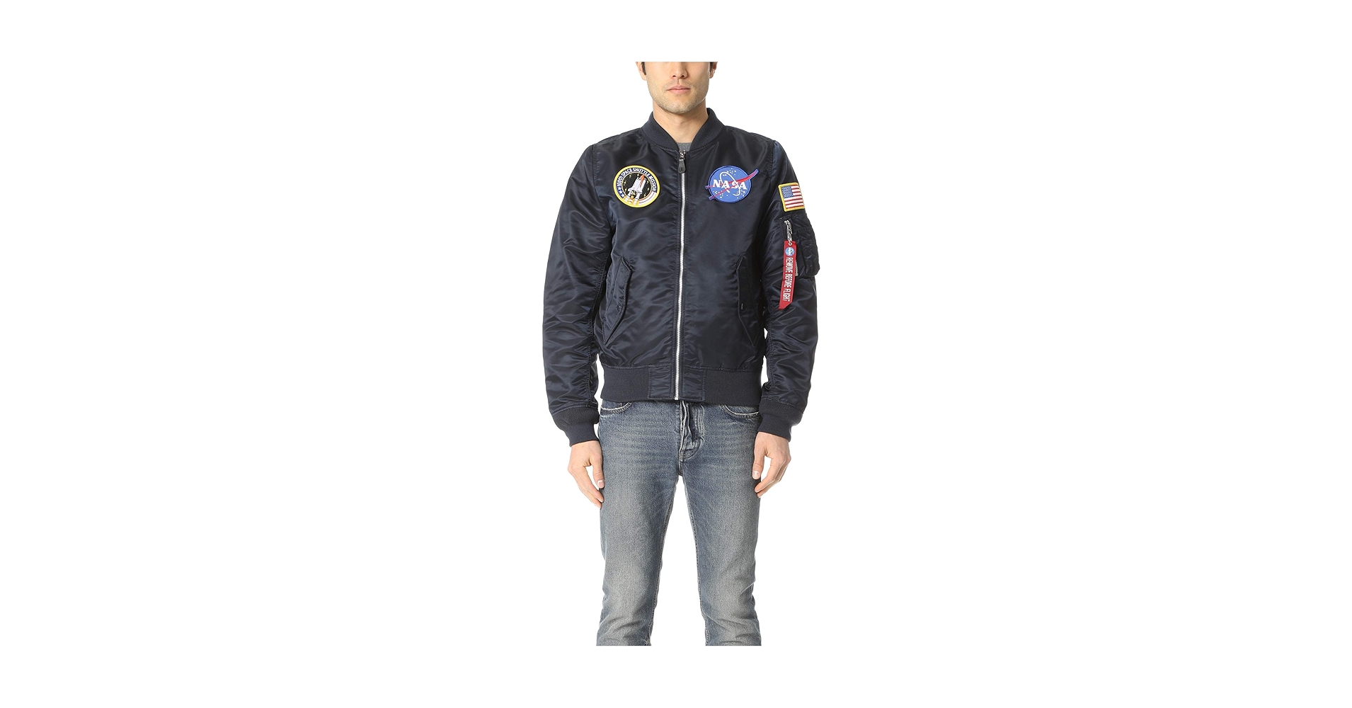 Alpha Industries Men's L-2B NASA Flight Jacket, Commander