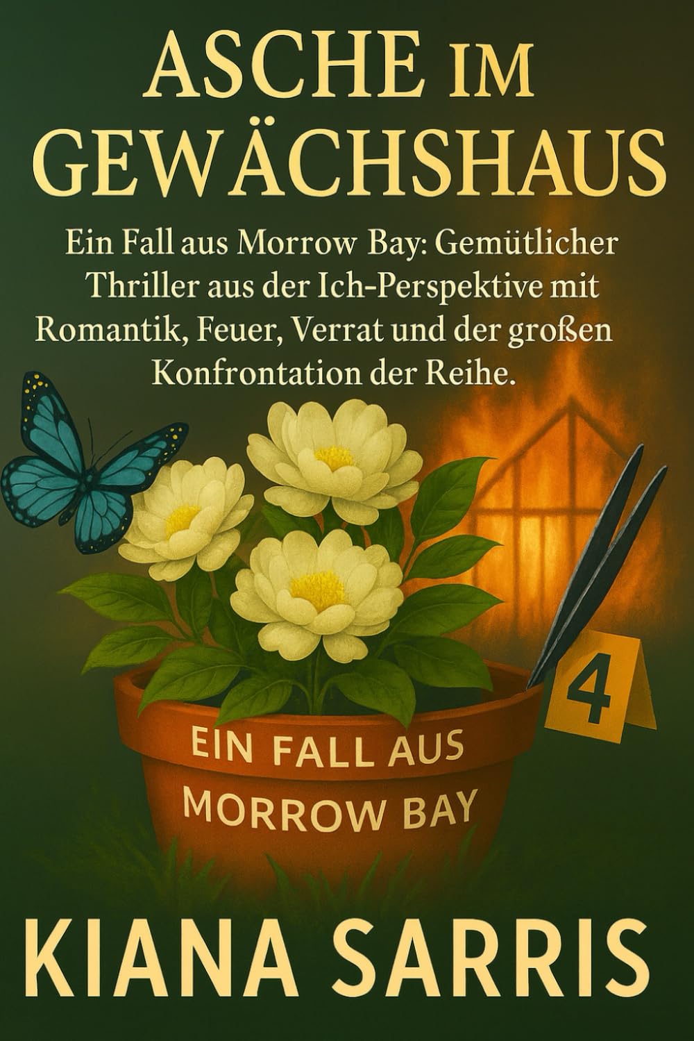 Asche im Gewächshaus: Ein Fall aus Morrow Bay. Gemütlicher Thriller aus der Ich-Perspektive mit Romantik, Feuer, Verrat und der großen Konfrontation der Reihe (Die Morrow Bay Mysterien)