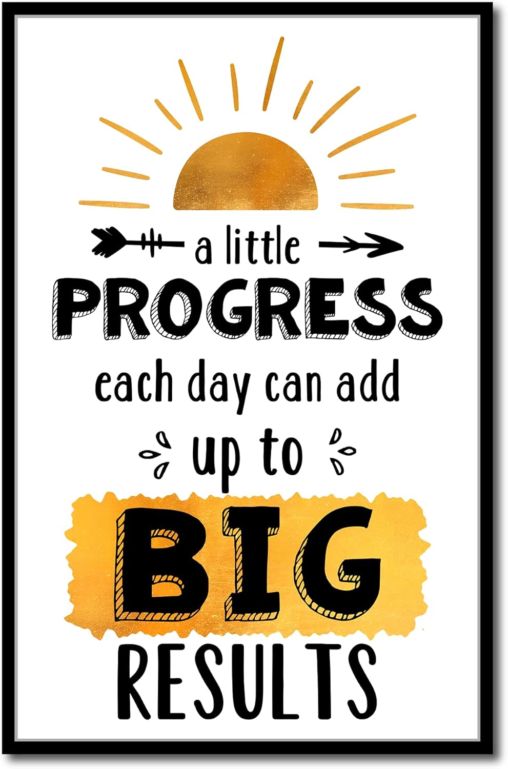 VLPGifts A Little Progress Each Day Can Add Up To Big Results - Office Decor Posters - Mental Health Poster - Motivational Office Decor Posters, 11”x17”, White 1 VLPGifts A Little Progress Each Day Can Add Up To Big Results - Office Decor Posters - Mental Health Poster - Motivational Office Decor Posters, 11”x17”, White