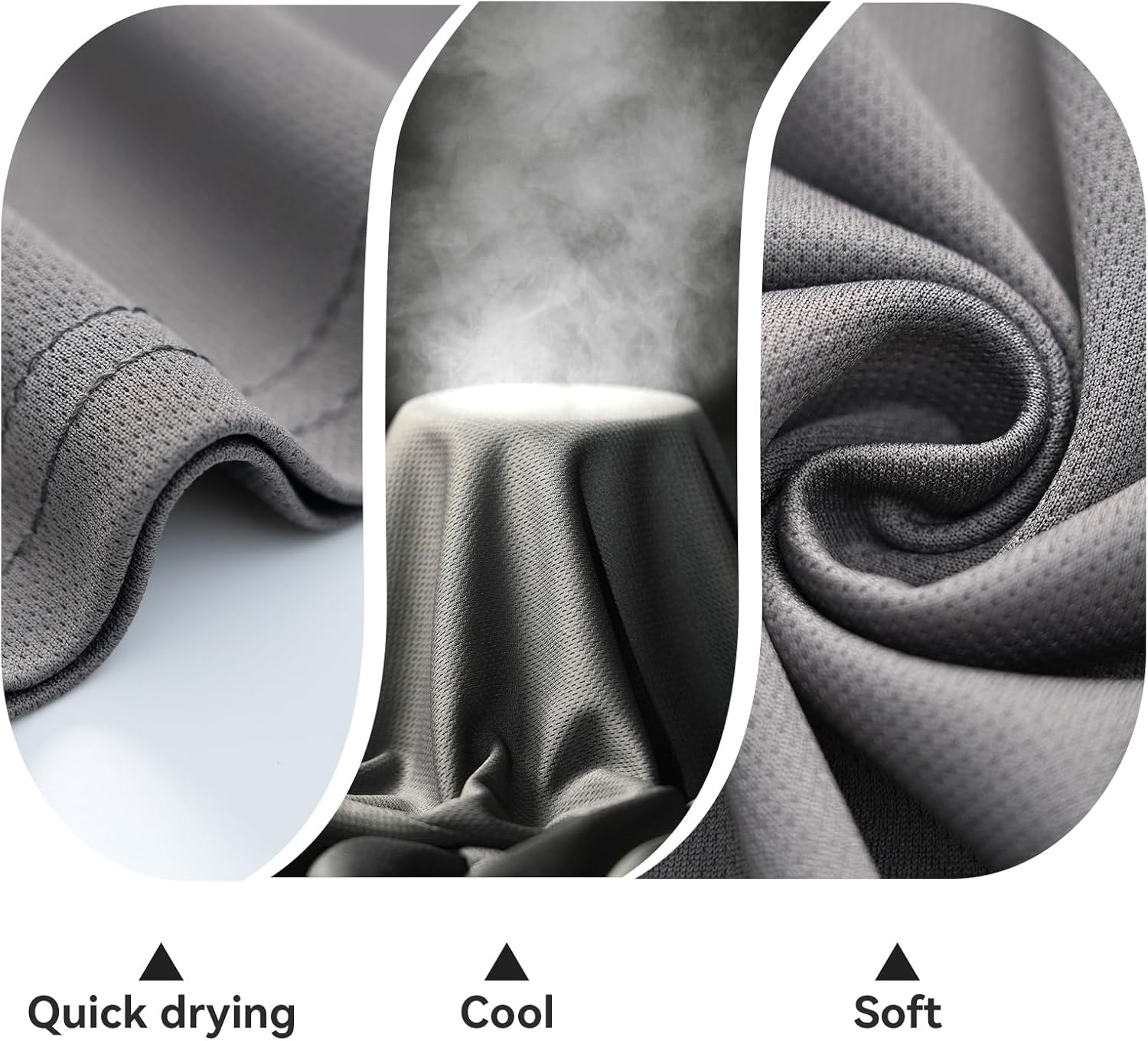 5 Pack Men's Mesh Long Sleeve Shirts - Athletic Breathable Quick-Dry Tops for Running & Gym Training, Hiking - Image 6