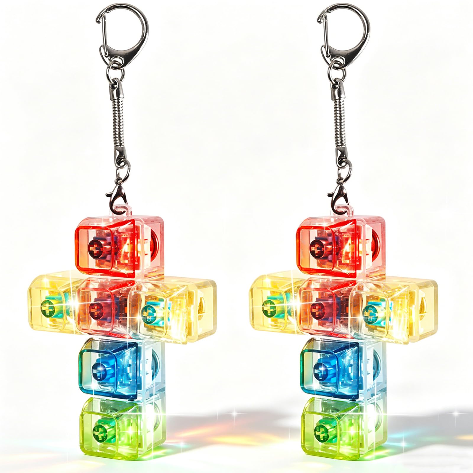 Clavier Anti Stress 2 Pièces, Porte-clés Fidget Toys, Idéal pour l Clavier Anti Stress 2 Pièces, Porte-clés Fidget Toys, Idéal pour l
