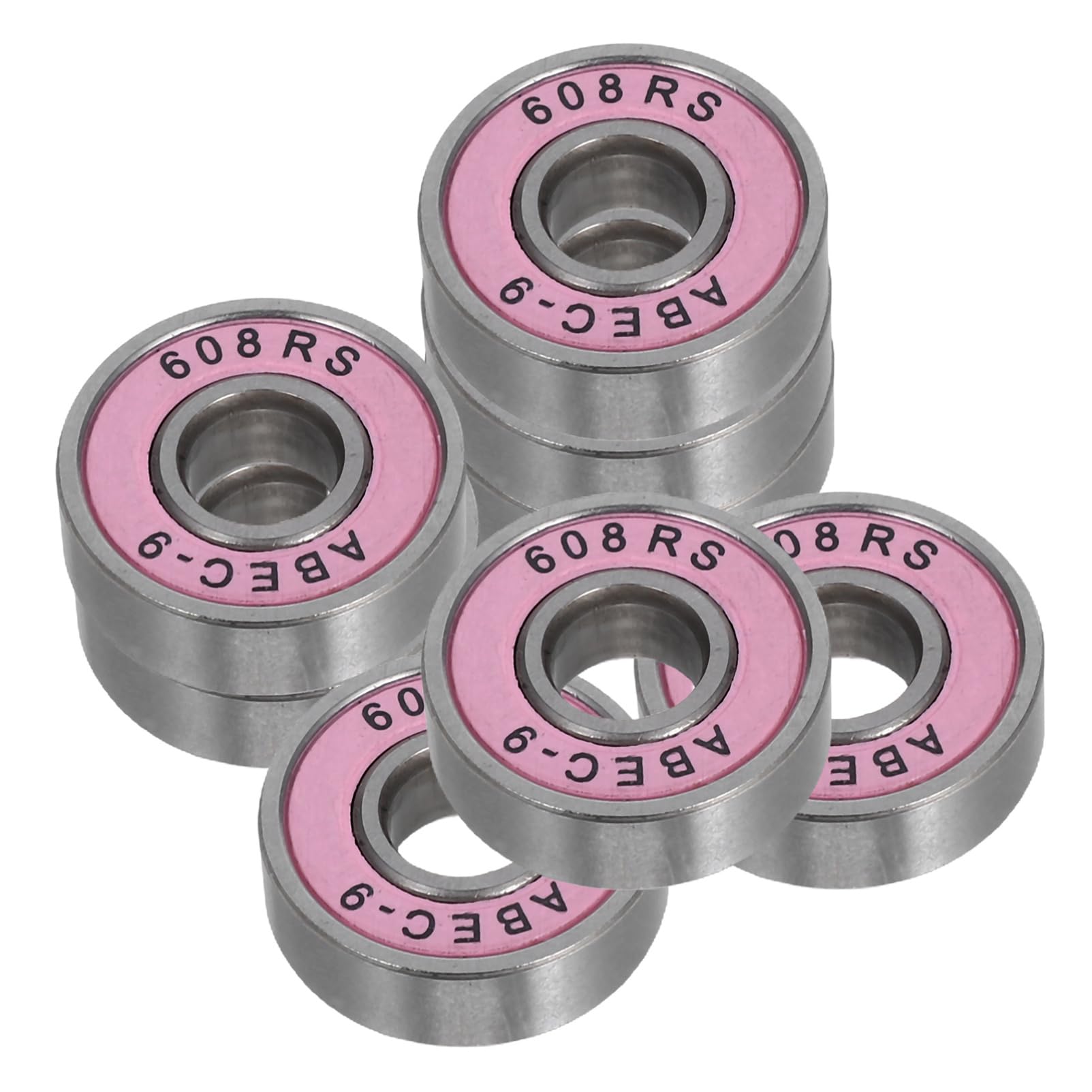 BESPORTBLE 8 Pcs Dual Row Roller Skates: High Speed 608 Bearings for Beginners Comfortable and Breathable Suitable for Various Surfaces Skateboard Compatible
