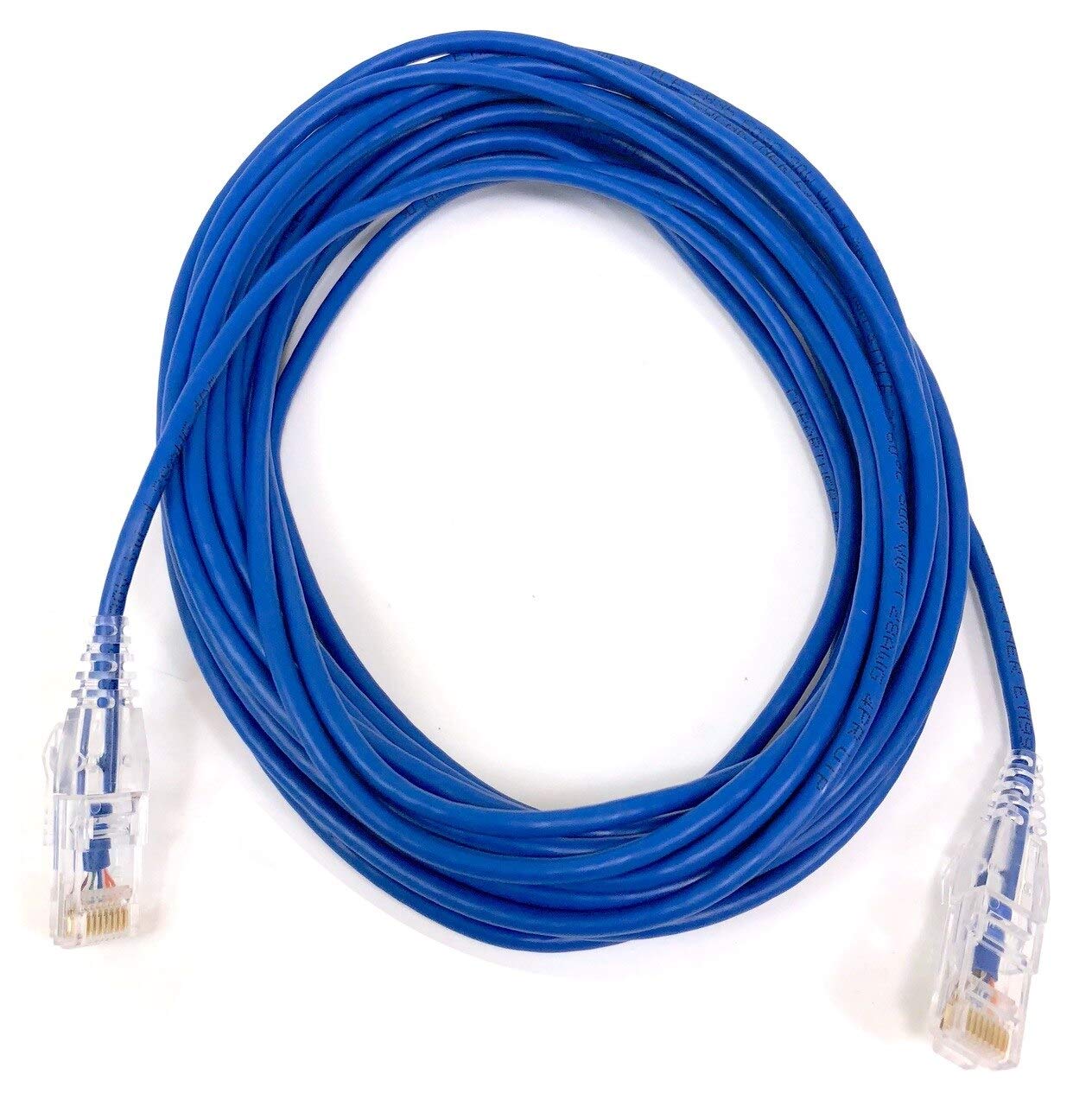 Micro Connectors 25フィート Cat6A ウルトラスリム パッチケーブル ブルー E09-025BL-SLIM Networking - Ethernet (Patch) Cables - Page 1 - Micro Connectors, Inc.