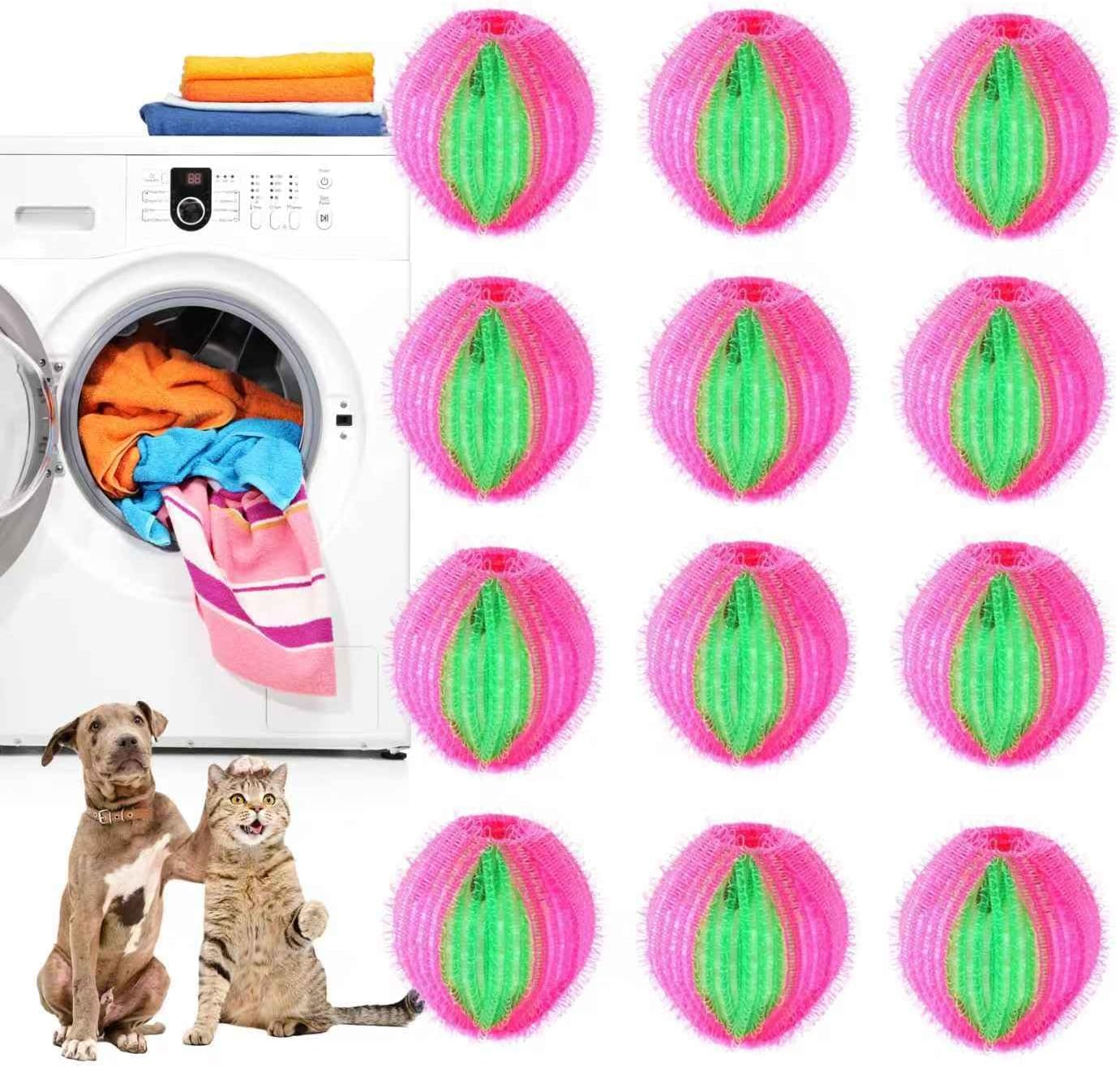 12 PCS Pet Hair Remover for Laundry, Reusable Pet Hair Trap for Dog and Cat Hair, Effectively Removes Pet Hair, Lint and Dander from Bedding and Clothing, Suitable for Washing Machines, Dryers 12 PCS Pet Hair Remover for Laundry, Reusable Pet Hair Trap for Dog and Cat Hair, Effectively Removes Pet Hair, Lint and Dander from Bedding and Clothing, Suitable for Washing Machines, Dryers