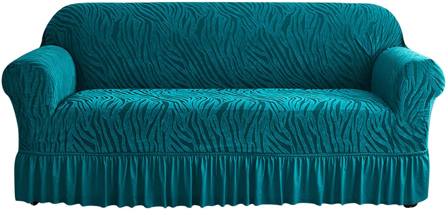 MBROS Sofa Cover with Skirt, High Elastic Couch Cover, Furniture