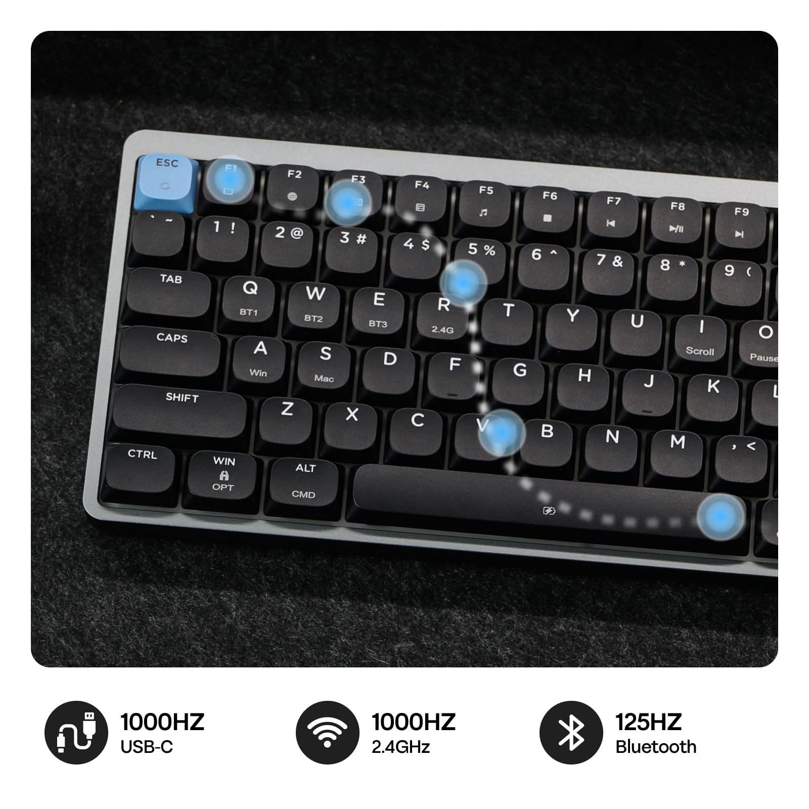 Amazon.com: EPOMAKER Luma84 Low Profile Aluminum Mechanical