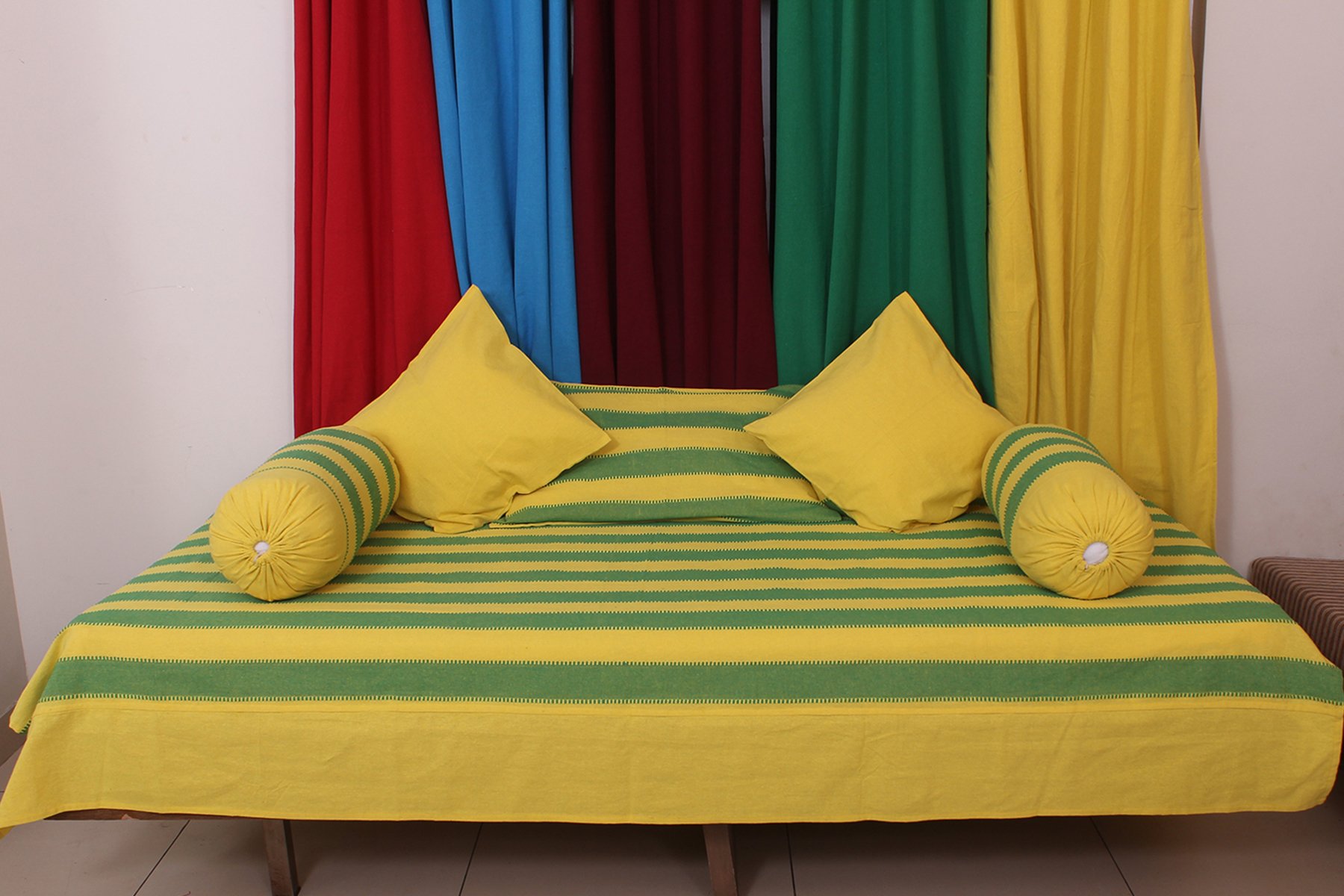 New Ladies ZoneCotton 350 TC Diwan Set (Green, Single)