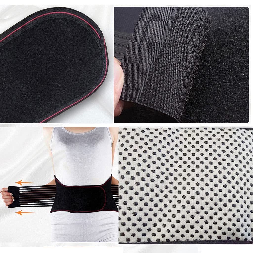 Cinturón magnético para Soporte Lumbar Inferior, Correas de Apoyo para la Espalda, Cintura y Fiebre Abdominal para Hombres y Mujeres, Alivio del Dolor, ciática, Dolor de Espalda, Hernia de Disco