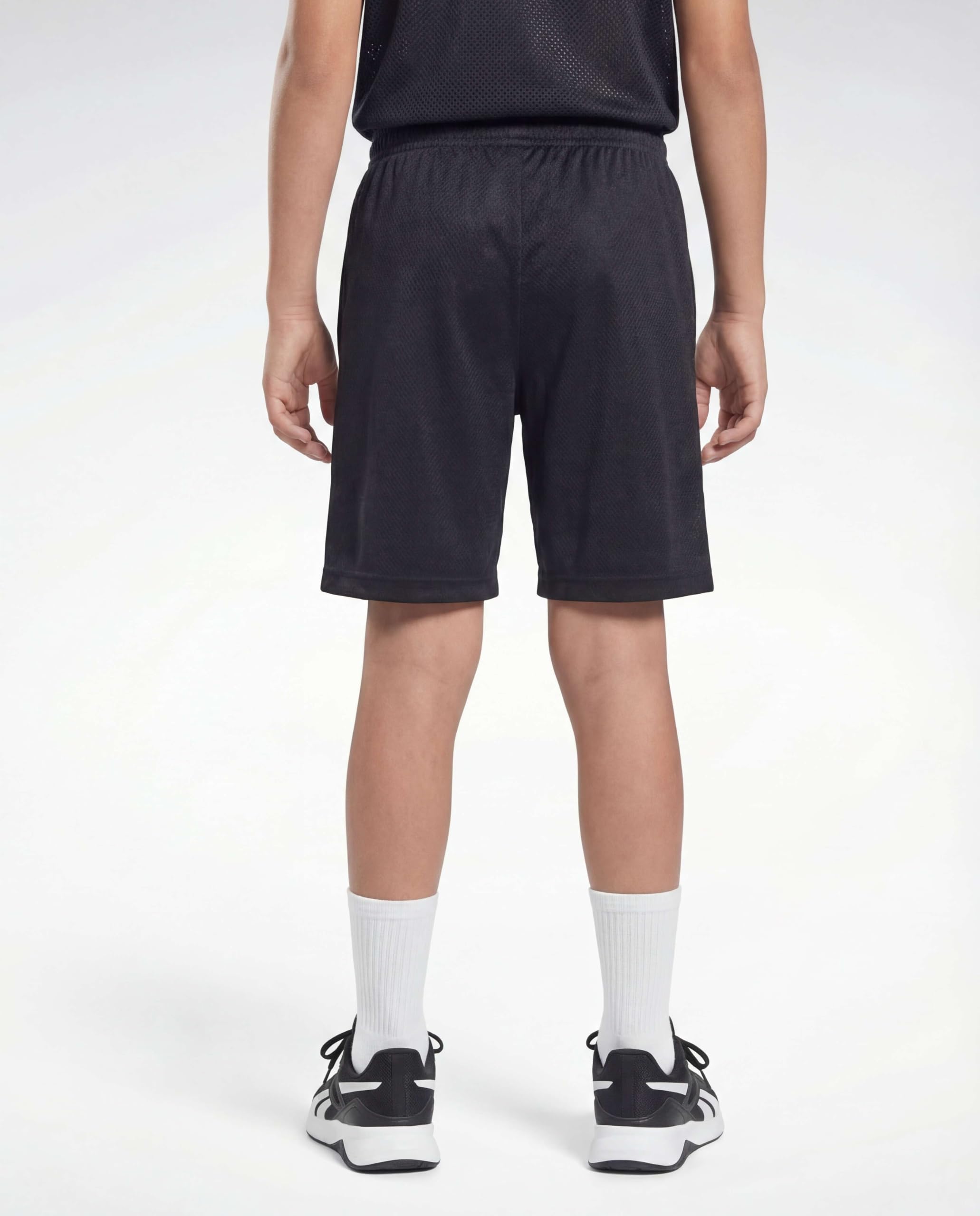 Reebok 4 Pack: Boys’ Athletic Mesh Shorts – Basketball Soccer Running Gym Sports Workout Shorts Kids Teens Youth (6–18) - 5