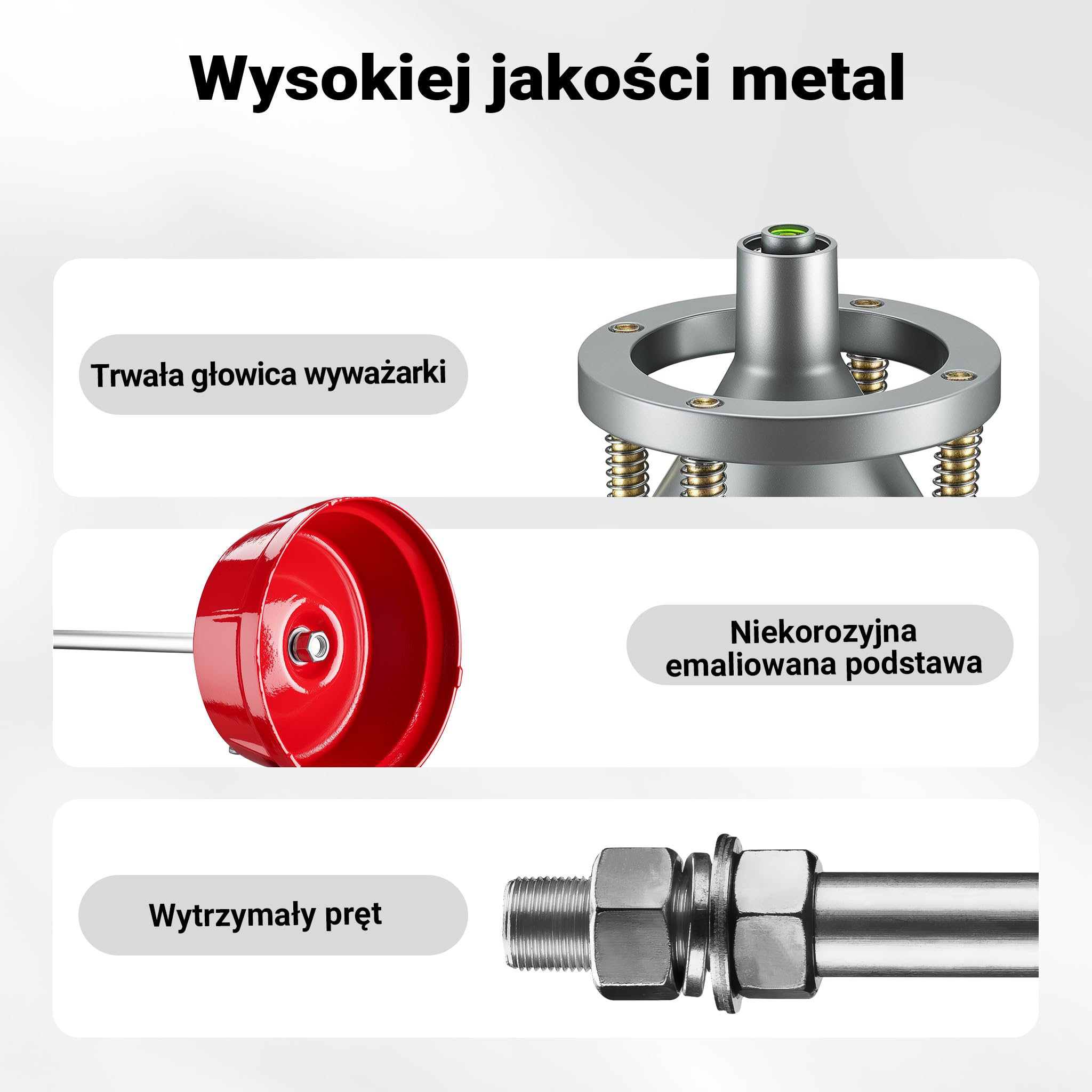 Wiltec Wyważarka do opon o wymiarach 29 x 29 x 57,5 cm, przenośna wyważarka do piast ø 1-1/2”, do kół samochodowych i lekkich ciężarowych, z aluminium