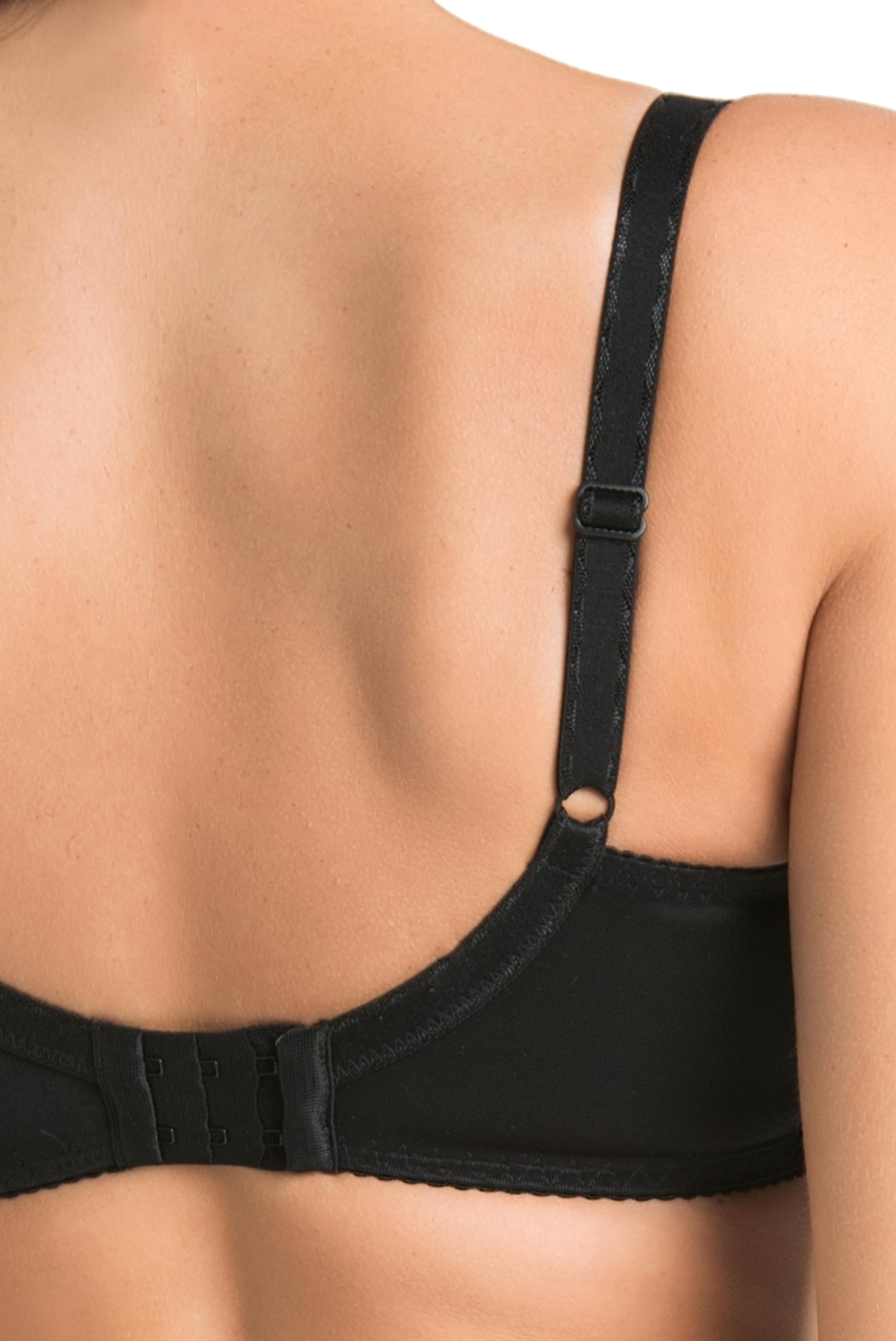 Teyli Reggiseno da Donna Imbottito con Finitura in Pizzo – Un Modello Elegante e Comodo per l’Uso Quotidiano. Nero 5L