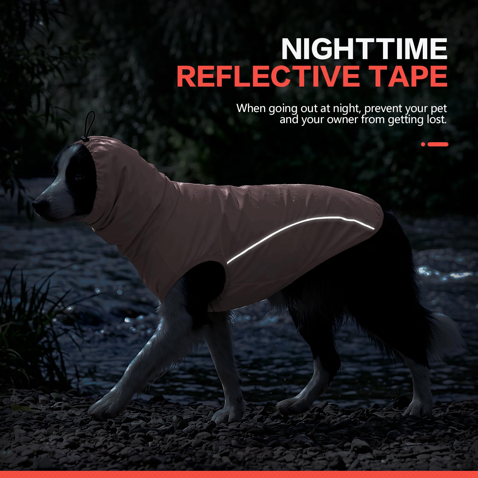 Kühlender Hunde-Kapuzenpullover, atmungsaktiv, Eisseide, Sommerweste mit verstellbarem Hals, reflektierenden Streifen und Beingurten, leichtes Haustier-Shirt für kleine, mittelgroße und große