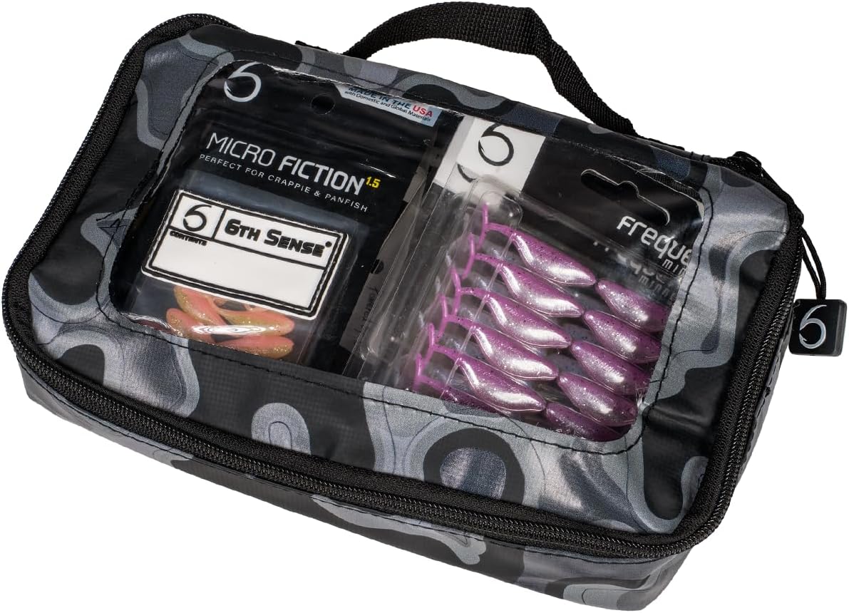 6th Sense – Bait View Fishing Tackle Bag, Clear View Soft Plastic Storage