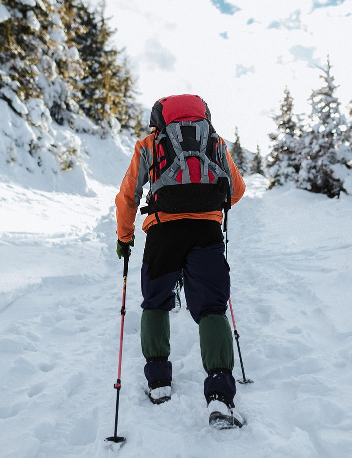 donhobo Pantalon de randonnée pour homme - Imperméable - Coupe-vent - Chaud - En softshell épais - Pour l'extérieur, le ski, le trekking