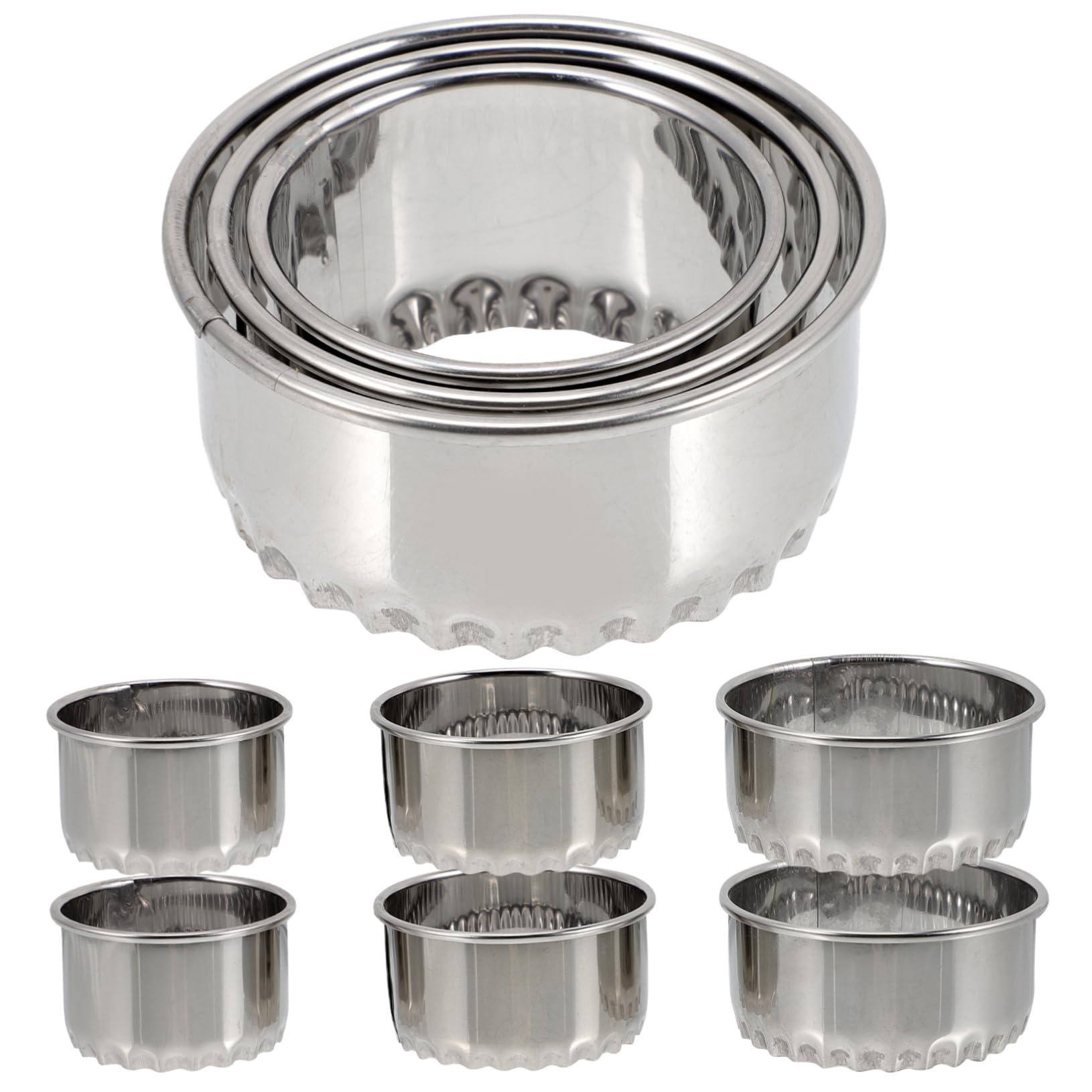 SOLUSTRE 9Pcs Sturdy Dumpling Wrapper Molds Dumpling Skin Cutters for Making Empanadas Ravioli and Fried Dumplings Your Kitchen