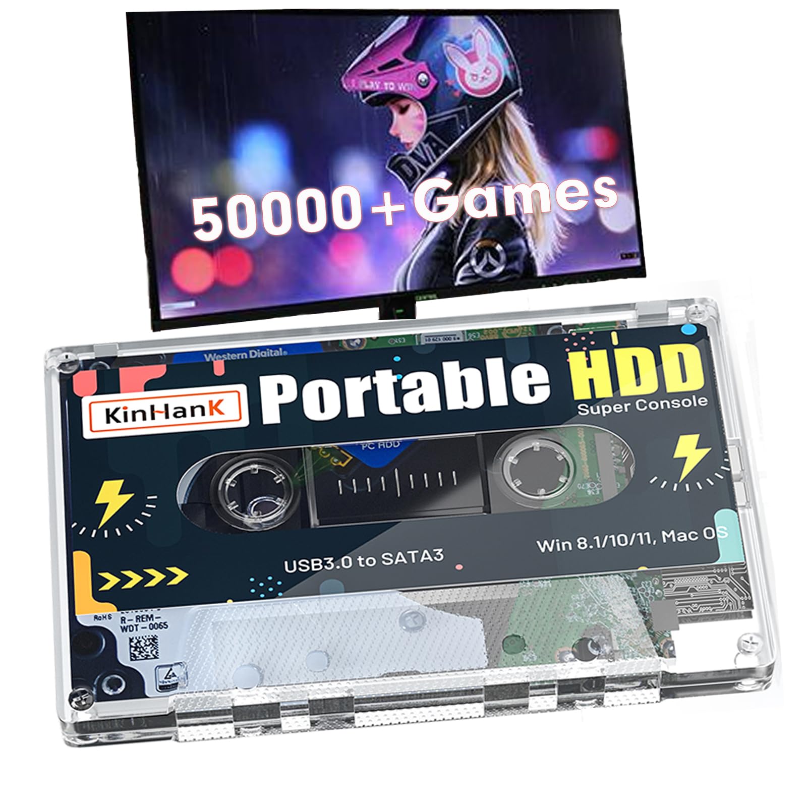 Amazon.com: COVOZAMA Portable Retro Gaming: 320GB Hard Drive for