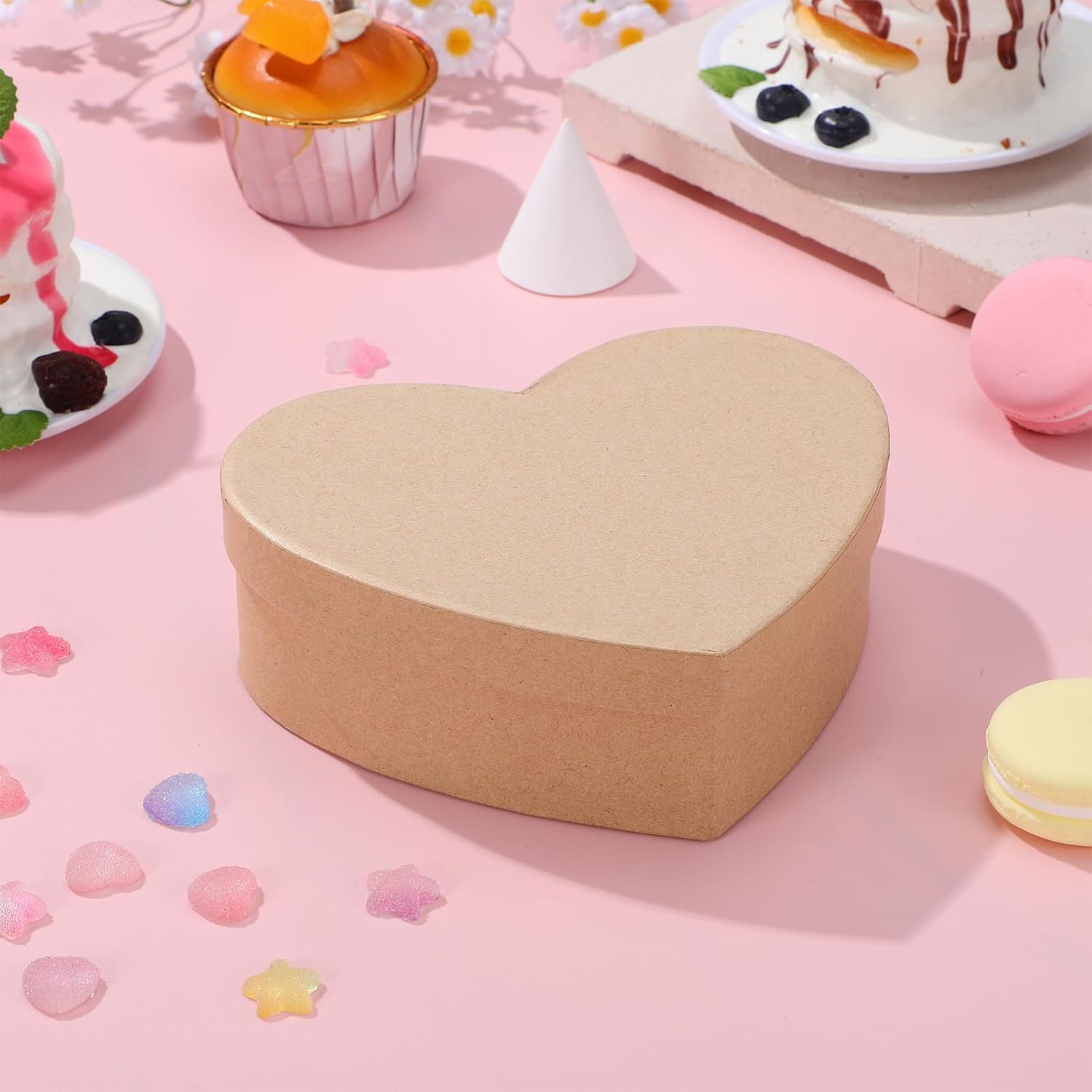 Zerodeko Heart Shaped Box, Box, Heart Shaped Jewelry Storage with Lid for Holiday Decoration Packaging - Image 7