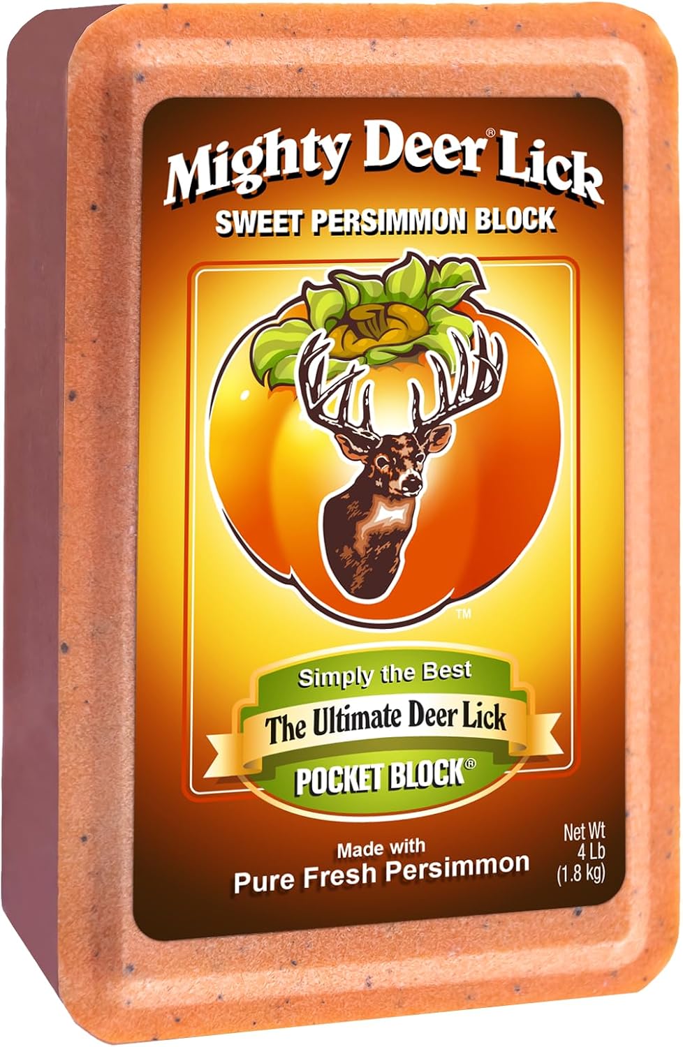 Mighty Deer Lick Attractant Block, 4 LB Made with Pure