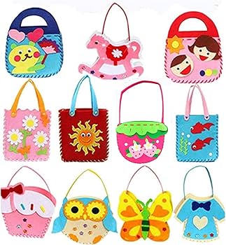 Amazon | ILuvic 手作りバッグ 11件セット ハンドメイド フェルト