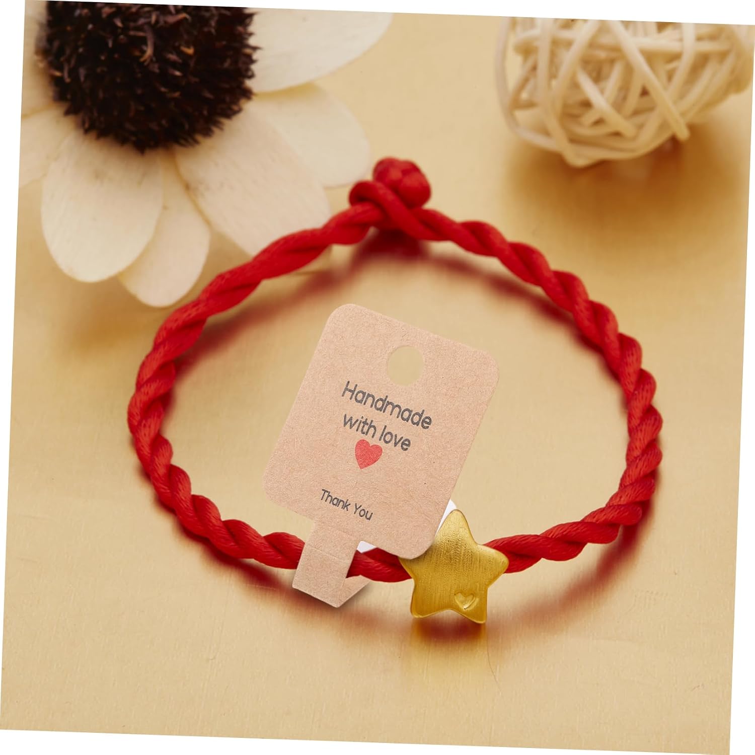 PLAFOPE 100pcs Jewelry Supplies Kraft Paper Necklace Bracelet Cards Display Cards for Jewelry Making Cardstock Tags