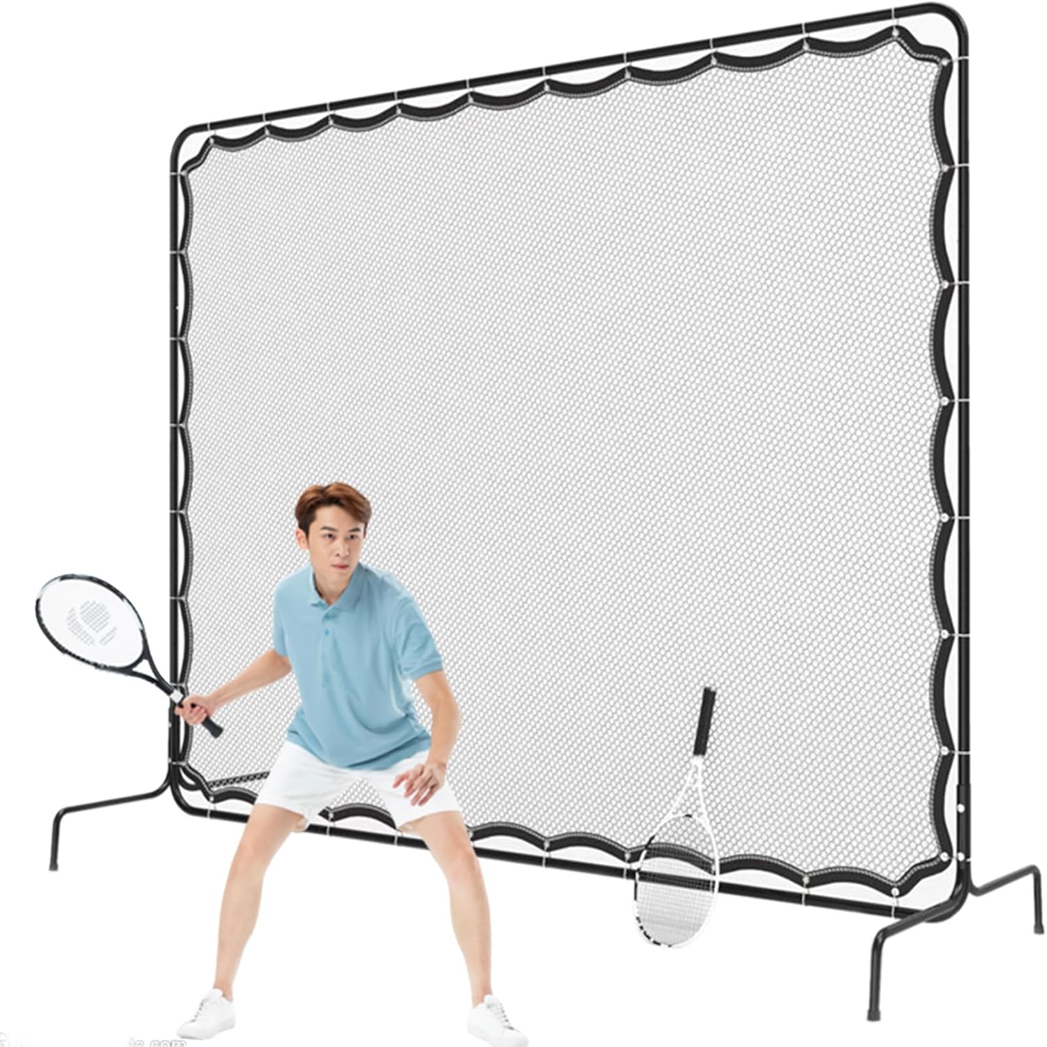 Tennis Wall Practice, Tennis Backboard Net for Tennis Court Backyard Outdoor Training, Tennis Rebound Net | Tennis Training Equipment | Tennis Court Gear for Tennis Racquet Sports Ball
