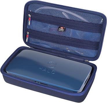 FBLFOBELI Hard Carrying Case for Halo Bolt Ultimate 2.0 & 3.0 & 4.0/for Halo Bolt Air + 55500 1750/for Halo Bolt Air 58830 Portable Vehicle Jump Starter with Air Compressor Case Only Navy
