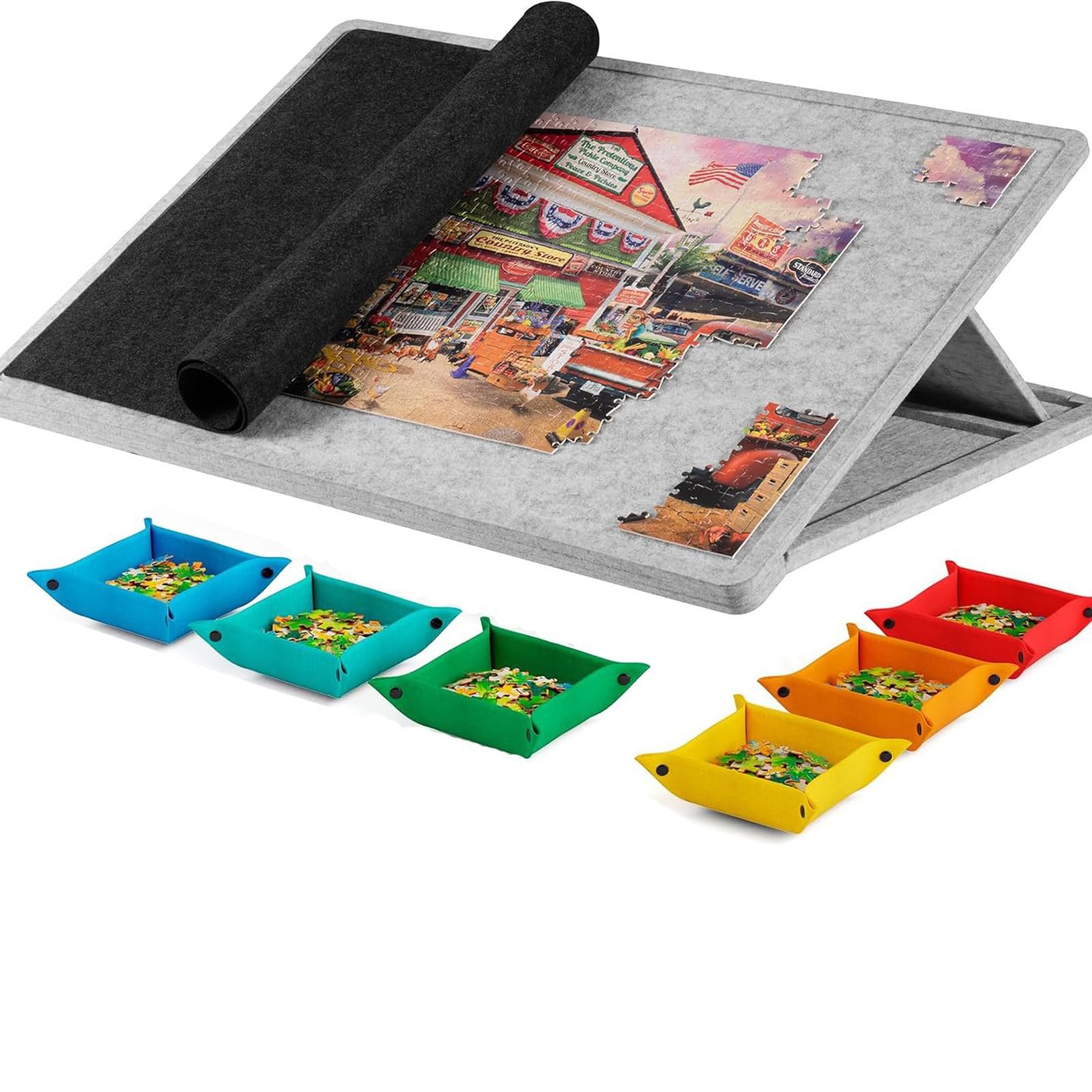 Tableros de rompecabezas ligeros para jugar cómodamente en el salón