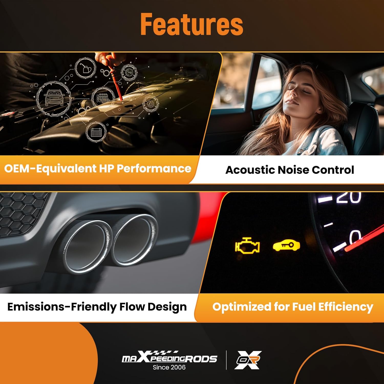 maXpeedingrods Exhaust Manifold Kit 674-773 with Gaskets Nuts Bolts for Chevrolet Equinox GMC Terrain 2015-2017 L4 2.4L, 12672285 12656404 674773