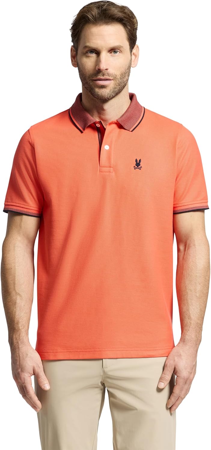 Psycho Bunny Evandale Oxford Collar Pique Polo