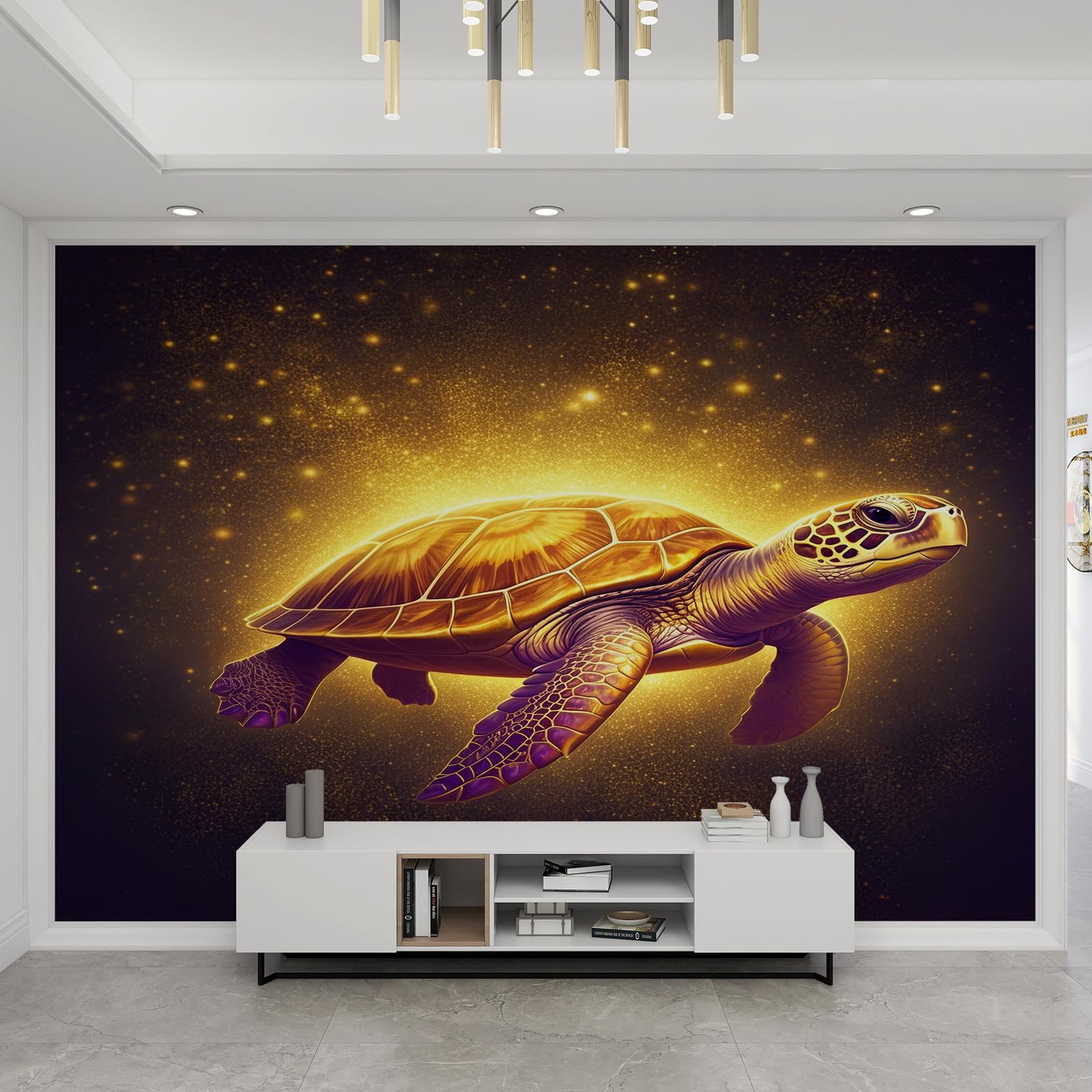 Tortue de mer papier peint panoramique animaux marins xl pour décoration murale chambre