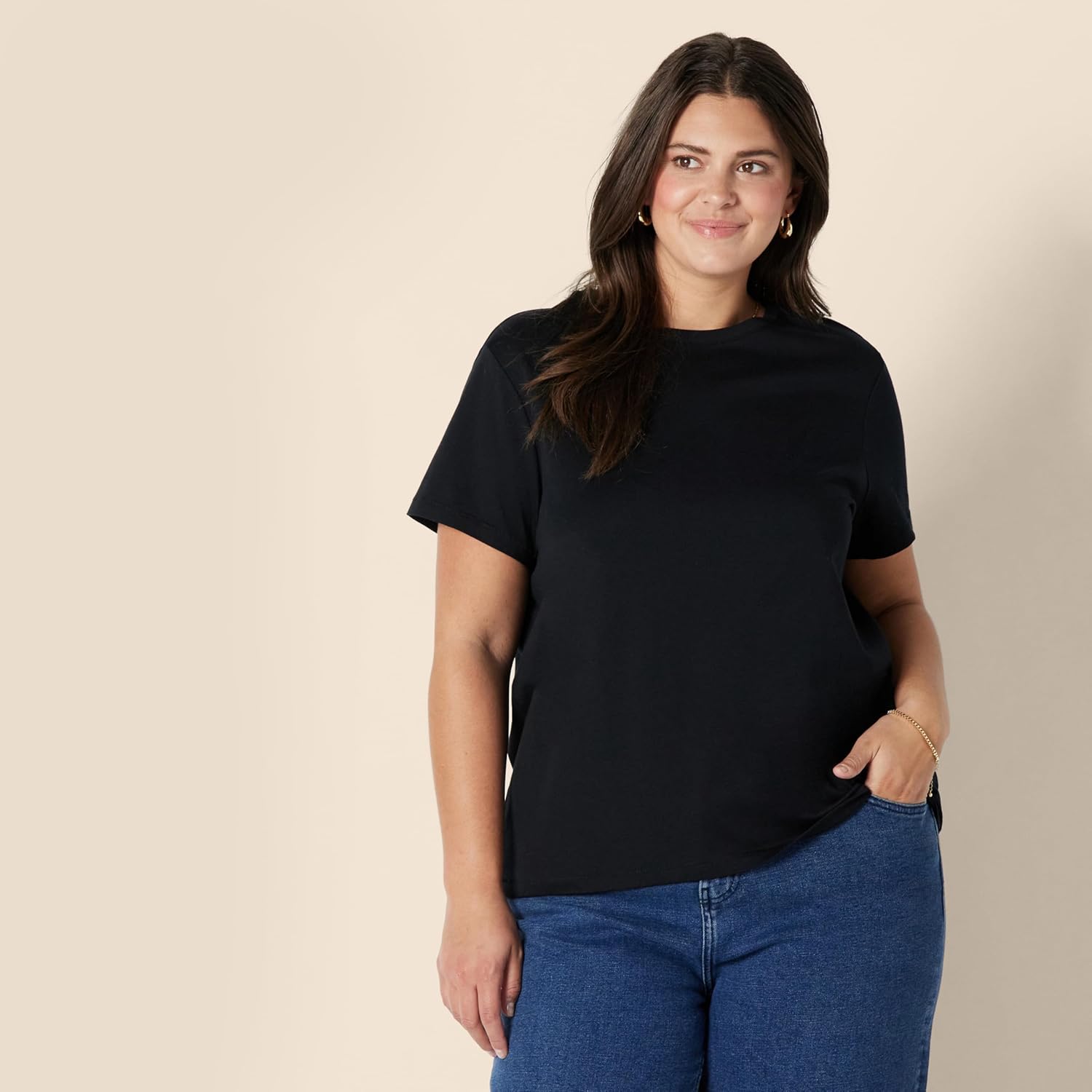 Amazon Essentials Women's Regular Fit 100% Cotton Crewneck Short Sleeve T-Shirt - Image 5