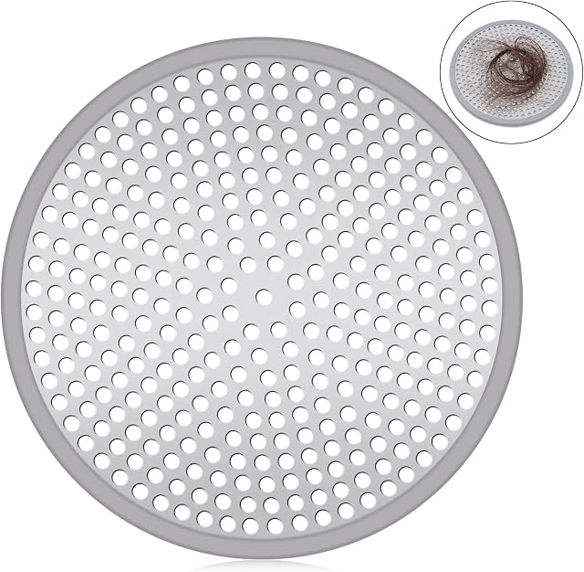 Shower Drain Cover , Shower Drain Protector Mesh , Shower Drain Hair Catcher , Stainless Steel Shower Strainer , Sink Strainer for Bathroom Kitchen , Shower Hair Trap Diameter 12cm