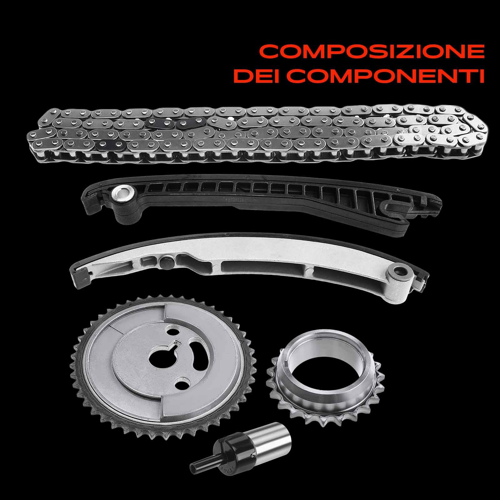 Frankberg Kit catena di distribuzione 11311485403 | Compatibile con: M.i.n.i R50 R53, Renegade SUV B1 BU BV, PT Cruiser PT, M.i.n.i decappottabile R52, Neon II