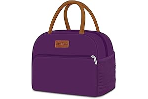 Purple Lunch Bag for Women: Leakproof and Insulated Lunch Tote