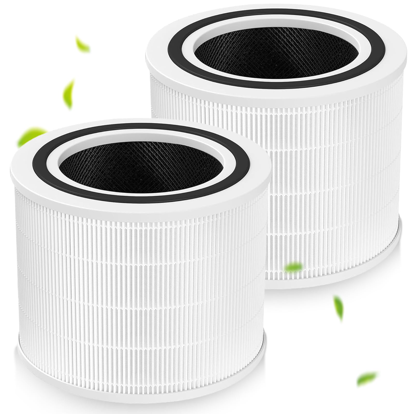 Aicharynic Core 200S - Set di 2 filtri di ricambio per purificatore d'aria con carbone attivo e nylon per Levoit Core 200S (bianco)