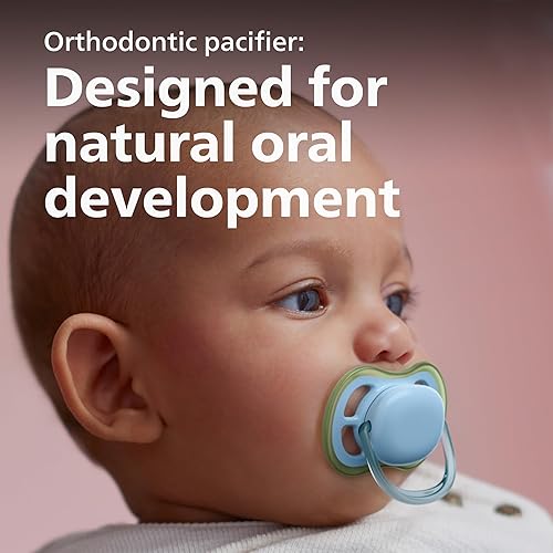 Miniatura 10 de Philips Avent Ultra Air Chupete  4 chupetes ligeros y transpirables para bebés de 6 a 18 meses, sin BPA, con estuche de transporte esterilizador,